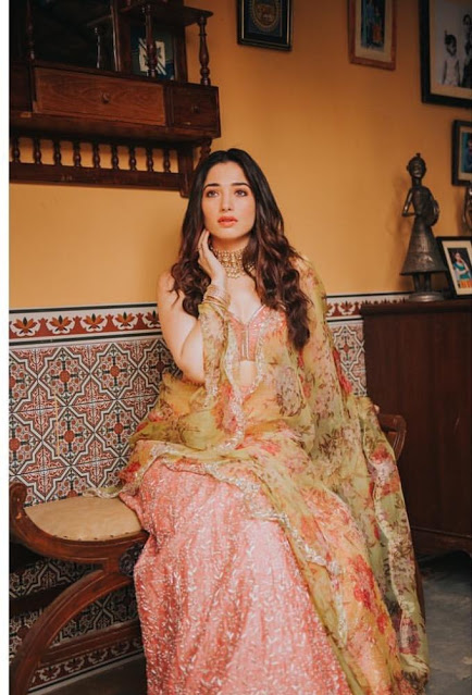 Beautiful Actress Tamannaah Latest Photos In Lehenga Choli 130